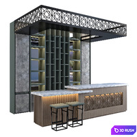 Restaurant Bar 1.4 3D Model Corona