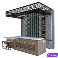 Restaurant Bar 1.4 3D Model Corona