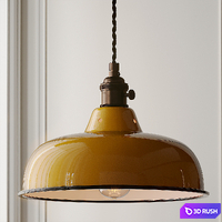 ABAT JOUR EMAILLE Pendant Lamp from Ducotedu Design 3D Model Corona