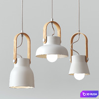 Skandi Minimalist Pendant Light 3D Model Corona