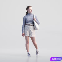 Zoe 1614 3D Model Vray, Corona