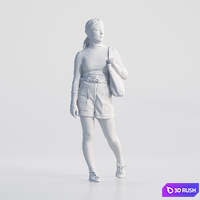 Zoe 1614 3D Model Vray, Corona