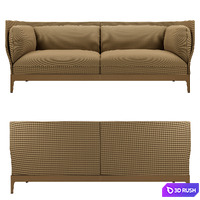 Monica Forster Poltrona Frau Alone Sofa Cloth 3D Model Corona