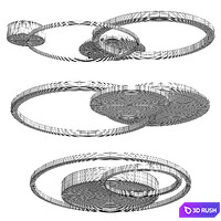 Medea ceiling lamp collection 3D Model Vray