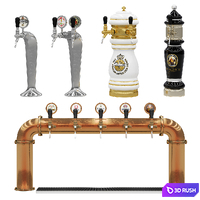 Beer Towers 2 3D Model Corona