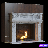 Outdoor fireplace 3D Model Corona