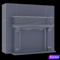 Outdoor fireplace 3D Model Corona