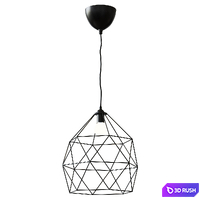 BRUNSTA BRUNSTA / HEMMA HEMMA Pendant lamp, black30 cm 3D Model Corona
