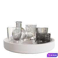 Lehome V1330 Vases on Stand Set 3D Model Corona