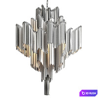 Atlantis Chandelier chain lamp 3D Model Vray