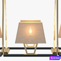 Officina Luce Trapeze 3D Model Vray