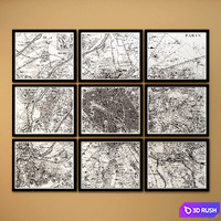 The picture in the frame: a collection 58. Map 3D Model Vray