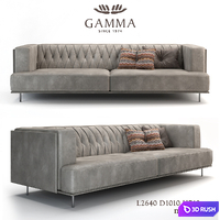 sofa McQueen 3D Model Vray