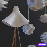 ONG CEN KUANG Pare Mekar Kembang Jamur Daun 3D Model Vray