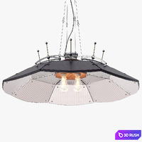 1stdibs Large Scientific Medical Parabolic Mirror Lamp 3D Model Vray