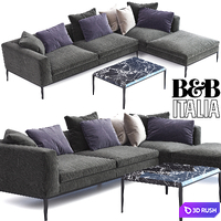 B &amp; B Italia MICHEL Sofa 3D Model Vray