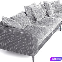 B &amp; B Italia MICHEL Sofa 3D Model Vray