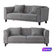 Finn 3 Seater Sofa &amp; Finn Armchair 3D Model Vray