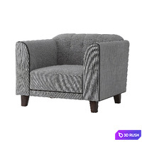Finn 3 Seater Sofa &amp; Finn Armchair 3D Model Vray