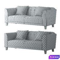 Finn 3 Seater Sofa &amp; Finn Armchair 3D Model Vray