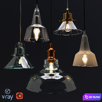Suspended MARKSLÖJD firm fixtures, Sweden, 3 models. 3D Model Vray