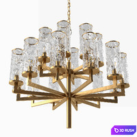 Kelly Wearstler - Liaison double tier chandelier 3D Model Vray