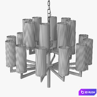 Kelly Wearstler - Liaison double tier chandelier 3D Model Vray