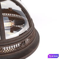 Ceiling lamp Eichholtz Ceiling Lamp Residential cooper 3D Model Corona