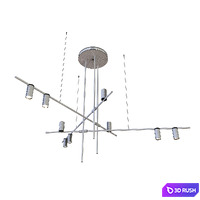 TossB Tribes Chandelier 3D Model Corona
