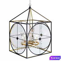 Currey &amp; Company Lighting Sagamore Lantern 3D Model Corona