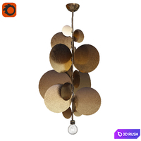 Chandelier Herve Van der Straeten 3D Model Corona