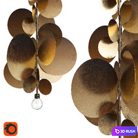 Chandelier Herve Van der Straeten 3D Model Corona