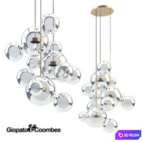 Giopato &amp; Coombes Chandelier BTC14C-PE1-BZBC 3D Model Vray