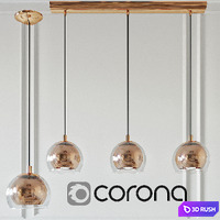 Chandelier Eglo 83009 - 82010 3D Model Corona