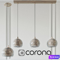 Chandelier Eglo 83009 - 82010 3D Model Corona