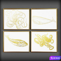 Pictures 3D Model Vray