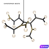 Chandelier BCAA-15 by Christopher Boots 3D Model Vray