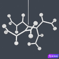 Chandelier BCAA-15 by Christopher Boots 3D Model Vray