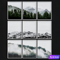 Mountain 3D Model Vray