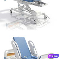 Medical armchair-bed for delivery 3D Model Vray, Corona