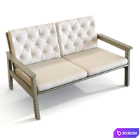 Garden table and chair IKEA BONDHOLMEN 3D Model Vray, Corona