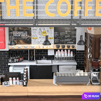 JC Coffee Shop 6 3D Model Vray