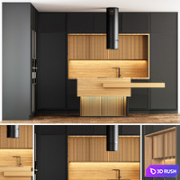 Kitchen.01 3D Model Vray