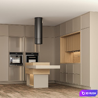 Kitchen.01 3D Model Vray