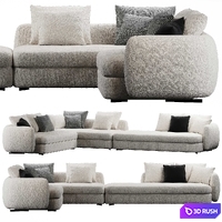 Poliform Saint Germain sofa 3D Model Corona