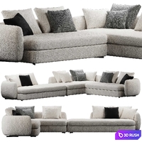Poliform Saint Germain sofa 3D Model Corona