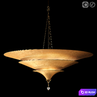 FORTUNY ICARO CHANDELIER Restoration Hardware 3D Model