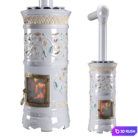 La Castellamonte Rondo stove 3D Model Corona