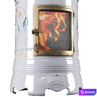La Castellamonte Rondo stove 3D Model Corona