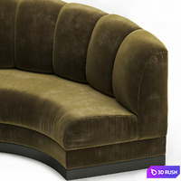Two sofas in a restaurant 3D Model Vray